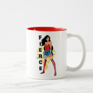 Caneca De Café Em Dois Tons Mulher Maravilha Com Espada - Ferida
