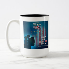 Caneca De Café Em Dois Tons Mulher-Militar Coffee Mug