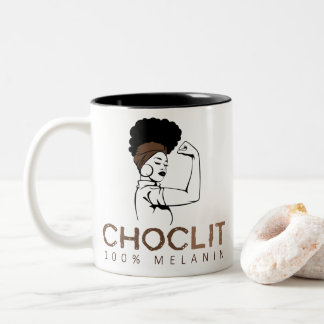 Caneca De Café Em Dois Tons Mulher Negra Forte Choclit