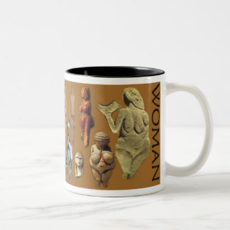 Caneca De Café Em Dois Tons Mulher paleolítica