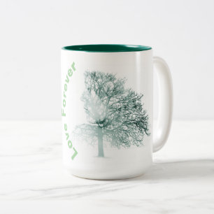 Caneca De Café Em Dois Tons Mulher Tree Mug