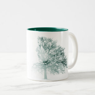 Caneca De Café Em Dois Tons Mulher Tree Mug