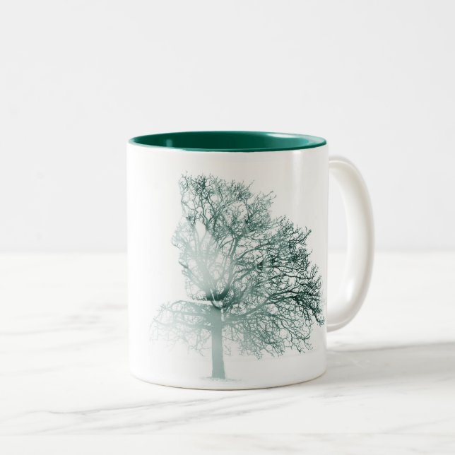 Caneca De Café Em Dois Tons Mulher Tree Mug (Frente Esquerda)
