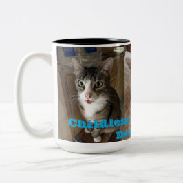 Caneca De Café Em Dois Tons Mulheres de Gato Sem Fios pela Democracia