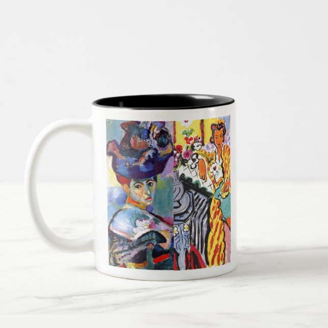Caneca De Café Em Dois Tons Mulheres de Matisse em estilos diferentes (Esquerda)