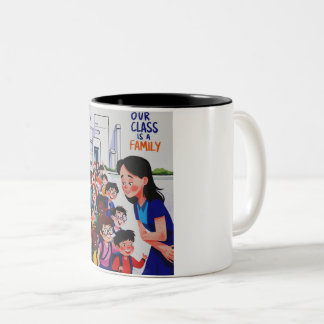 Caneca De Café Em Dois Tons Mulheres Nossa Classe é uma família