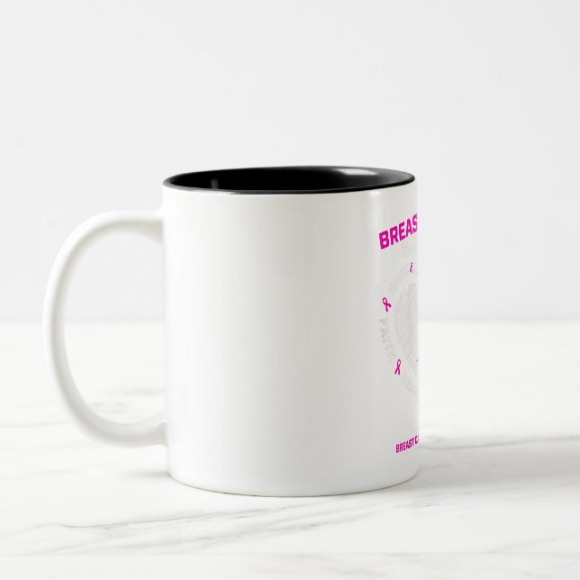 Caneca De Café Em Dois Tons Mulheres Pintonizadas Sobreviventes do Câncer da M (Esquerda)