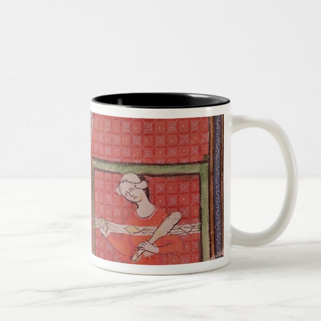 Caneca De Café Em Dois Tons Mulheres que giram lãs (Direita)