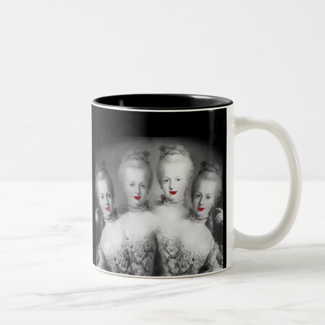 Caneca De Café Em Dois Tons Multiplicação de Maria Antonia Josephina Johanna, (Direita)