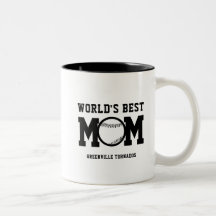 Mundos Personalizados Melhor Mãe Equipe de Basebal