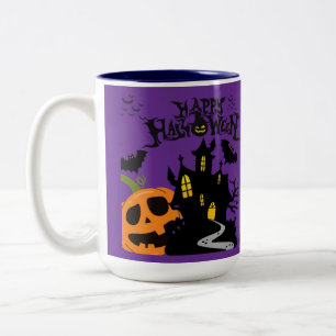 Caneca De Café Em Dois Tons Murmurios do cemitério roxo