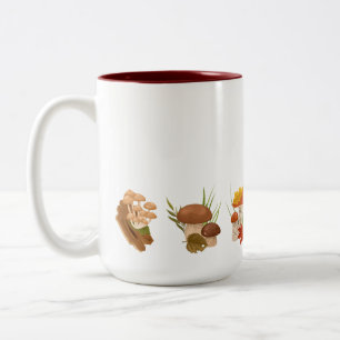 Caneca De Café Em Dois Tons Mushroom