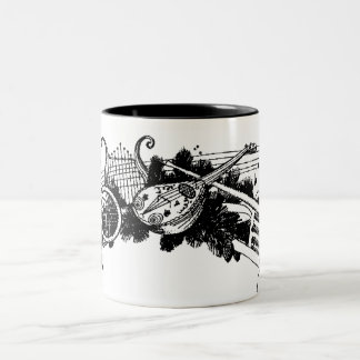 Caneca De Café Em Dois Tons Música