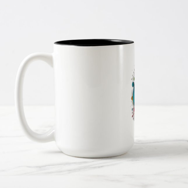 Caneca De Café Em Dois Tons Música de nota (Esquerda)
