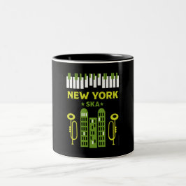 Caneca De Café Em Dois Tons Música Ska Jazz