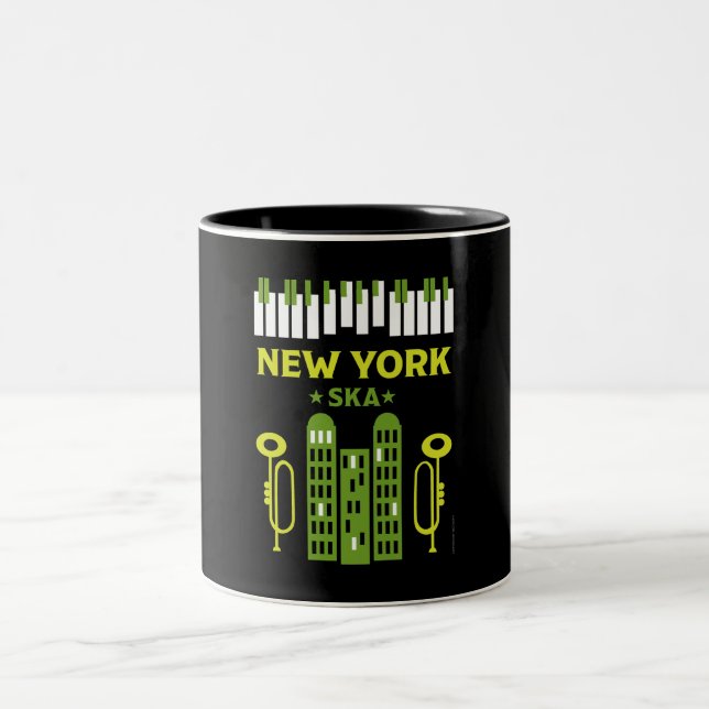 Caneca De Café Em Dois Tons Música Ska Jazz (Centro)