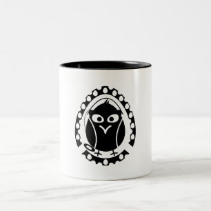 Caneca De Café Em Dois Tons musical bird