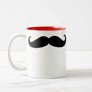 Caneca De Café Em Dois Tons Mustache Casado de Café Mug