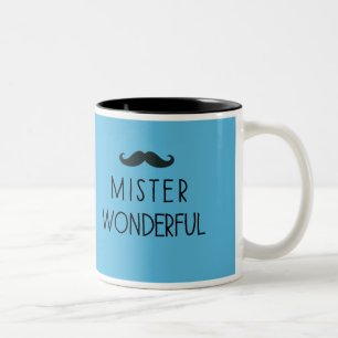 Caneca De Café Em Dois Tons Mustache Mister Wonright mug