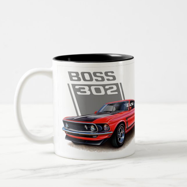 Caneca De Café Em Dois Tons Mustang Boss 302 (Esquerda)
