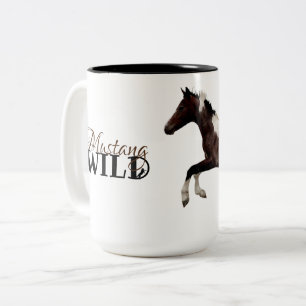 Caneca De Café Em Dois Tons Mustang Colt Beefebida Mug com "Diablo"