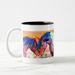 Caneca De Café Em Dois Tons Mustangs