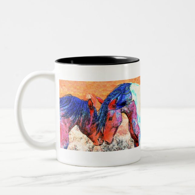 Caneca De Café Em Dois Tons Mustangs (Esquerda)