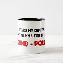 Caneca De Café Em Dois Tons Muttahida Majlis-E-Amal-Ground&Pound da estrela da