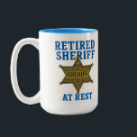 Caneca De Café Em Dois Tons My Watch as Sheriff has ended<br><div class="desc">My Watch as Sheriff has ended</div>