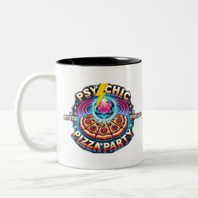 Caneca De Café Em Dois Tons Mystic Podcast Mug (Esquerda)