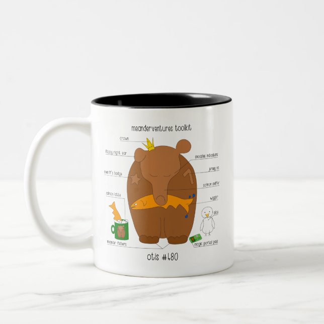 Caneca De Café Em Dois Tons N.º 480 Otis Meanderventures (Esquerda)