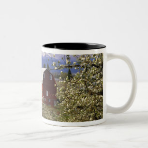 Caneca De Café Em Dois Tons N.A., EUA, Oregon, Condado de Hood River. Vermelho