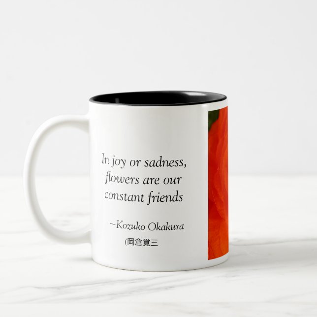 Caneca De Café Em Dois Tons Na alegria ou na tristeza… (Esquerda)