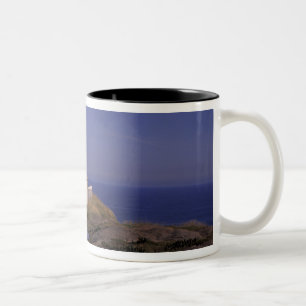 Caneca De Café Em Dois Tons NA, Canadá, Terra Nova, Cabo Spear. Cabo Antigo