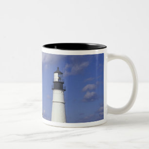 Caneca De Café Em Dois Tons NA, EUA, Maine, perto de Portland, Portland Head