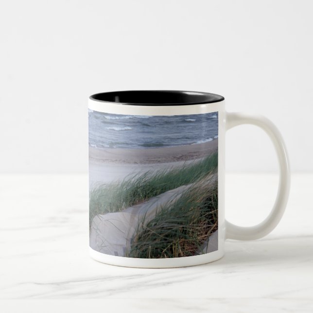 Caneca De Café Em Dois Tons NA, EUA, Michigan, Berrien County, Rua. (Direita)