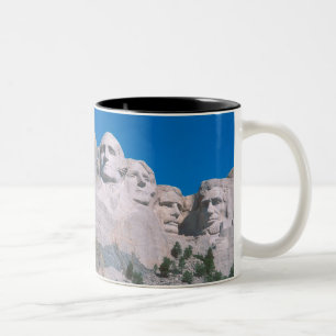Caneca De Café Em Dois Tons NA, EUA, SD, Monte Rushmore.