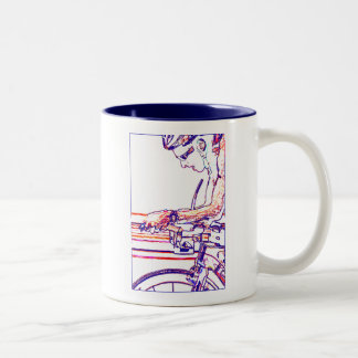 Caneca De Café Em Dois Tons Na linha de Aero-Bares