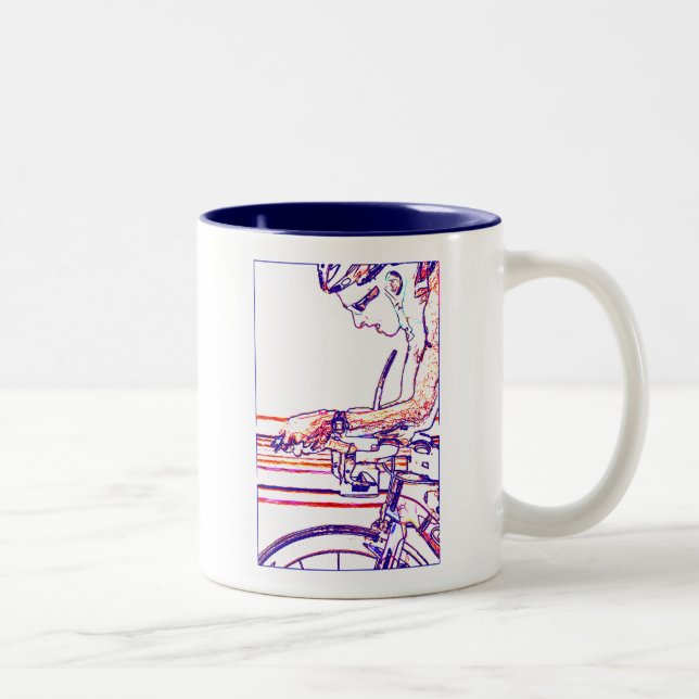 Caneca De Café Em Dois Tons Na linha de Aero-Bares (Direita)