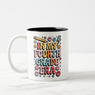 Caneca De Café Em Dois Tons Na Minha Era da Quarta Série 4ª Série Volta às Aul