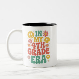 Caneca De Café Em Dois Tons Na Minha Era da Quarta Série Retro 4ª Série Volta 