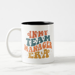 Caneca De Café Em Dois Tons Na minha era do gerente de equipe