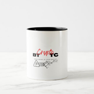 Caneca De Café Em Dois Tons Na moda Bitmoney e Cryptocurrency Coffee Cup