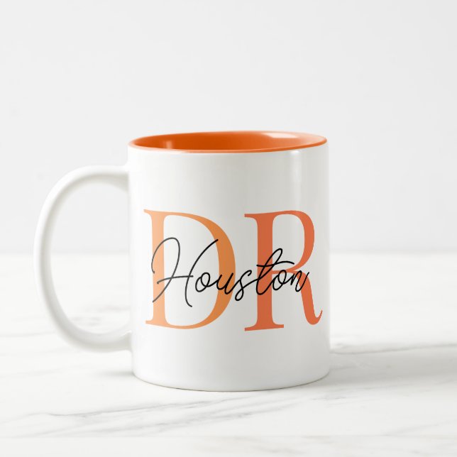 Caneca De Café Em Dois Tons Na moda legal Dr. Gift Personalizado Café (Esquerda)