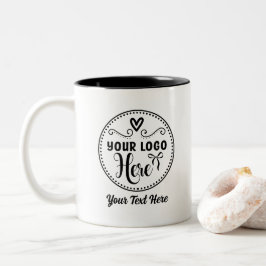 Caneca De Café Em Dois Tons Na moda personalizado Logotipo moderno de Marca