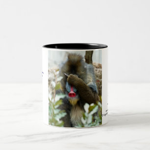 Caneca De Café Em Dois Tons Nada-Macaco #103