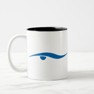 Caneca De Café Em Dois Tons Nadar para a vida