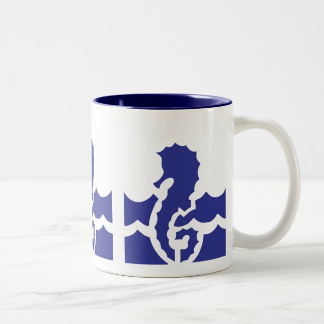 Caneca De Café Em Dois Tons Nadar Seashore Mug (Direita)