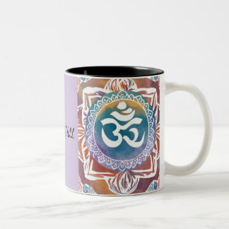 CANECA DE CAFÉ EM DOIS TONS NAMASTE Y'ALL OHM RETRO VIBES