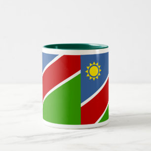 Caneca De Café Em Dois Tons Namíbia Flag Mug